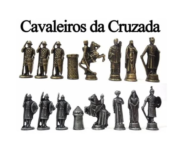 Xadrez madeira com metal - Antiguidades - Maranguape II, Paulista
